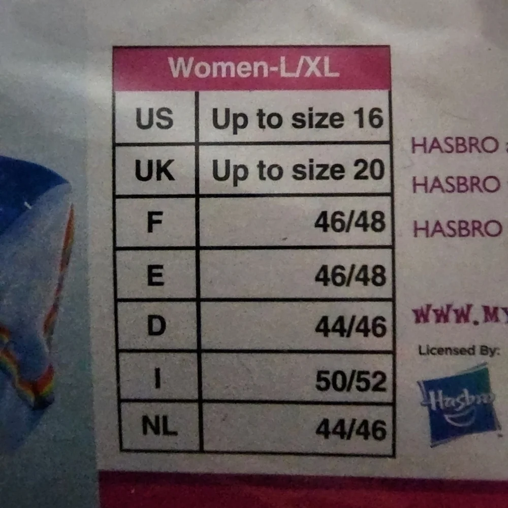 NWT My Little Pony Rainbow Dash Hoodie Adult L/XL Halloween Costume Cosplay New - Picture 13 of 13